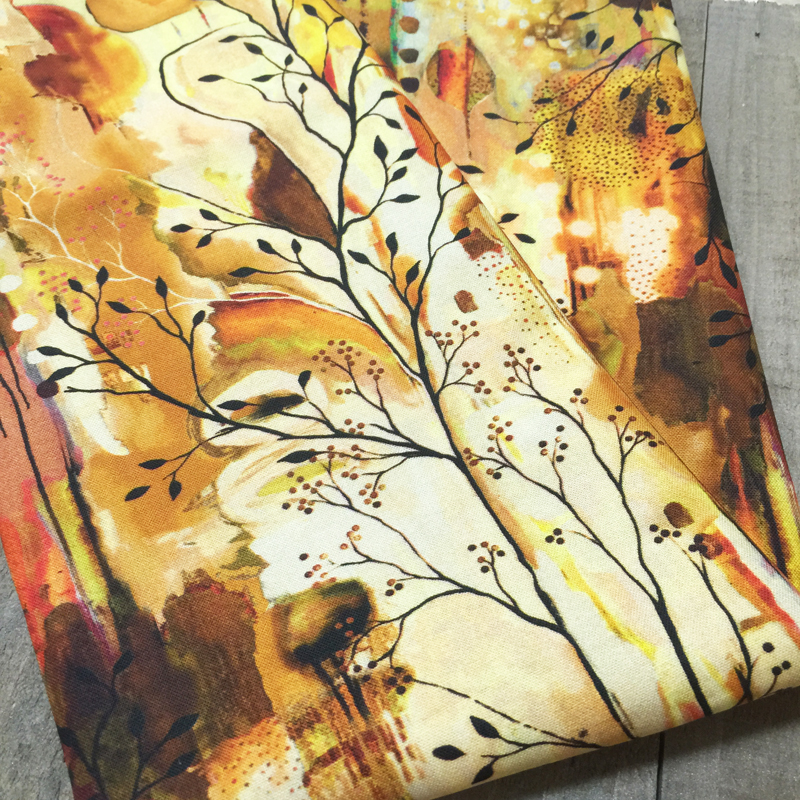 Ткань лоскутная 50 х 55 см "Root&Fly 4521", осень