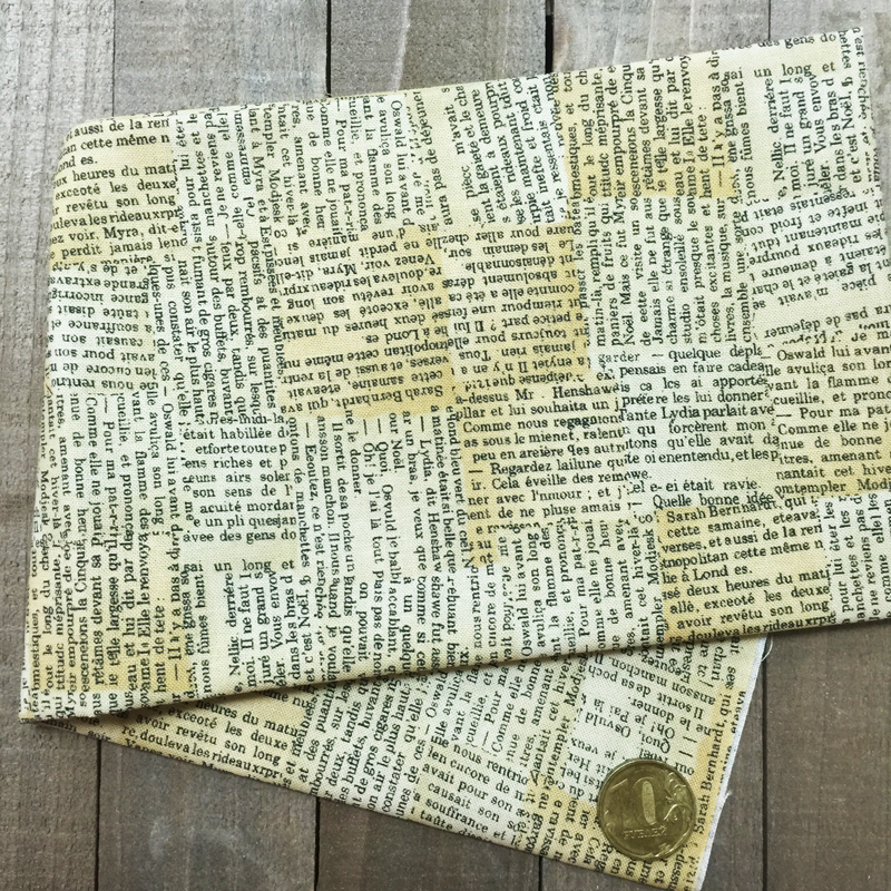 Ткань лоскутная 50 х 55 см "4519",старая газета