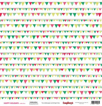 Бумага Scrapberrys "Зимние Каникулы" Праздник (SB402-2)