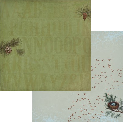 Бумага Scrapberrys "В лесу" Сосновый Бор (SB501)
