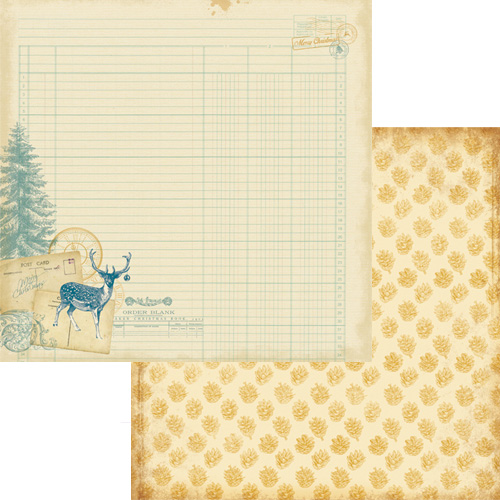 Бумага Scrapberrys " С Рождеством!" Письмо Деду Морозу (SB509)