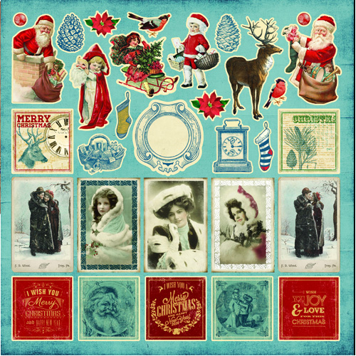 Бумага Scrapberrys " С Рождеством!" карточки (SB511)