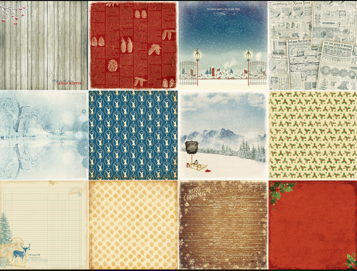 Набор бумаги 15х15 см Scrapberrys " С Рождеством!"