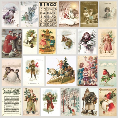 Бумага Scrapberrys "Новогодний Пейзаж" Карточки 2 (SB519)