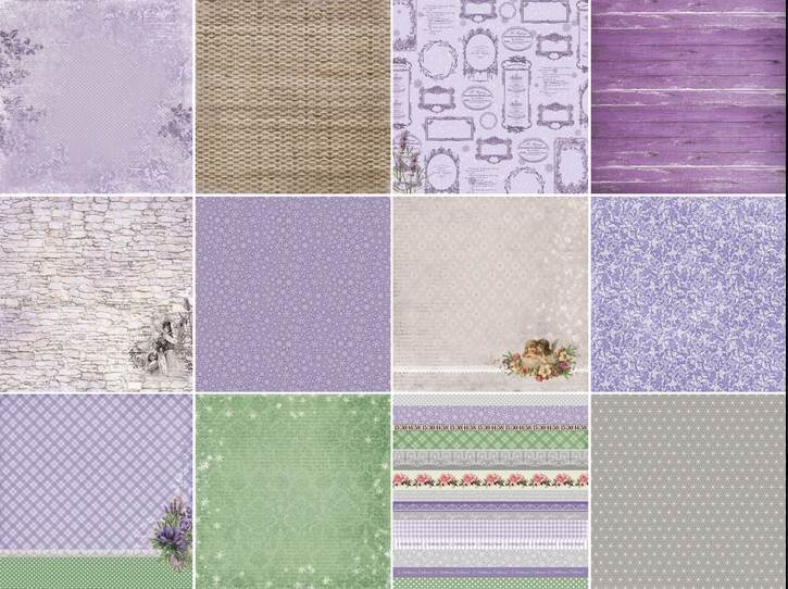 Набор бумаги 15 х 15 см Scrapberrys "Новогодний Пейзаж"