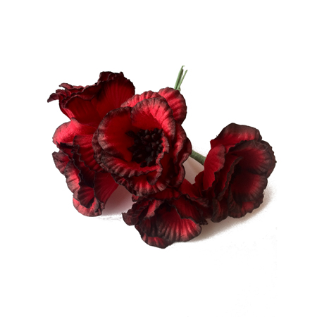 Букет мака. Цвет красный