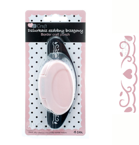 Дырокол края DPCraft "Сердечко с завитками" (№19)