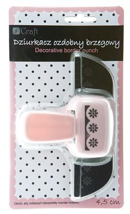 Дырокол края DPCraft 4,5см "Кружево с цветами" (№41)