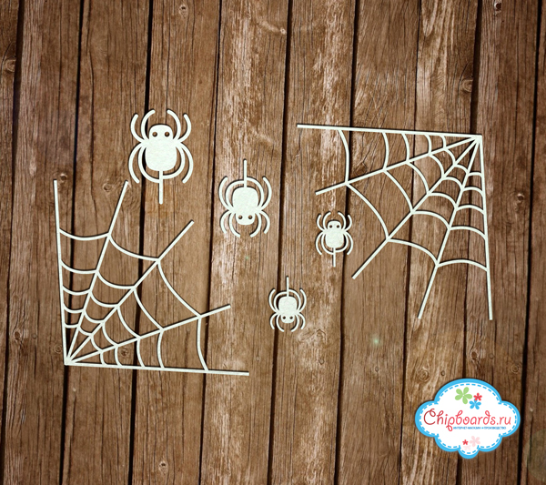 Чипборд Chipboards "Уголки "Паутинка""
