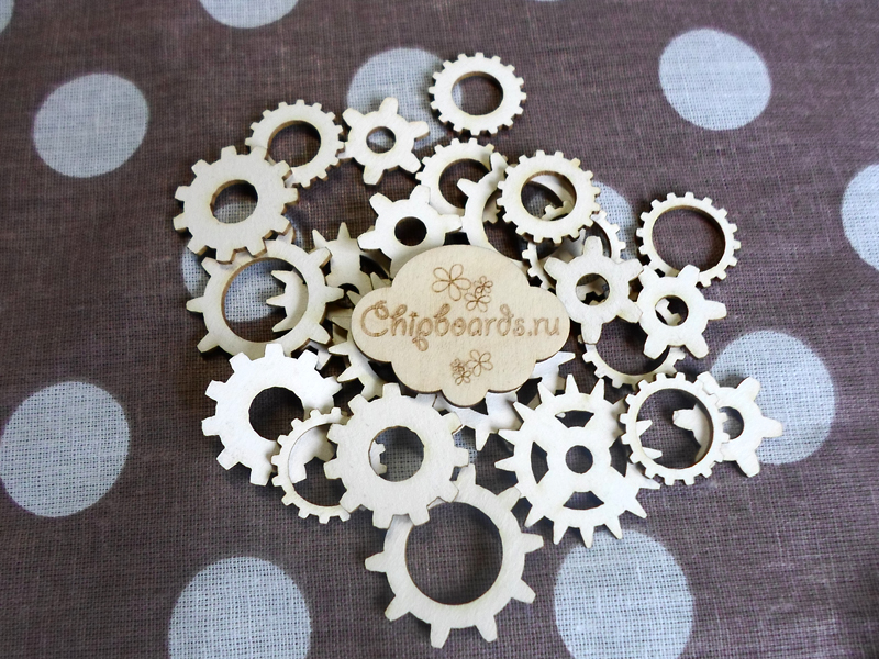 Чипборд Chipboards "Коллекция "Small Parts". Шестеренки"
