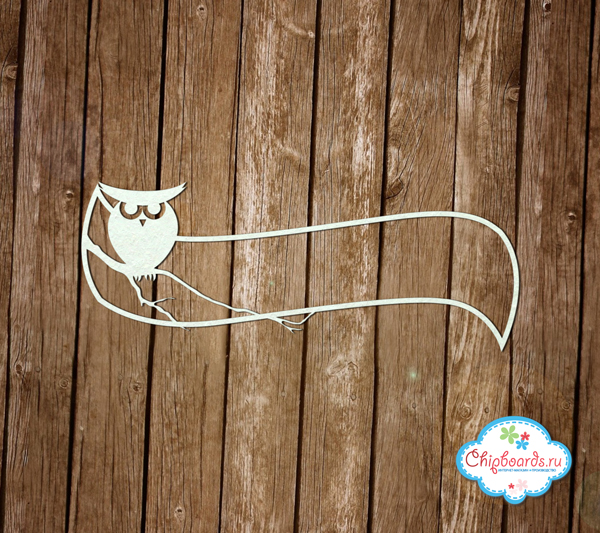 Чипборд Chipboards "Рамка "Сова""
