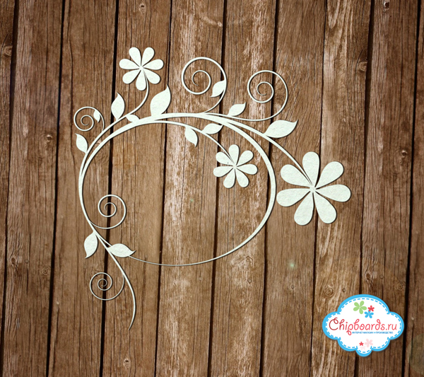 Чипборд Chipboards "Рамка "Аромат цветов""