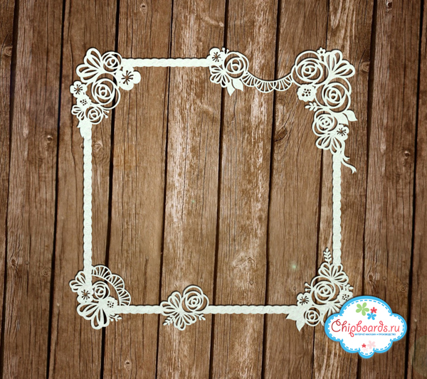 Чипборд Chipboards "Рамка "Букет роз""