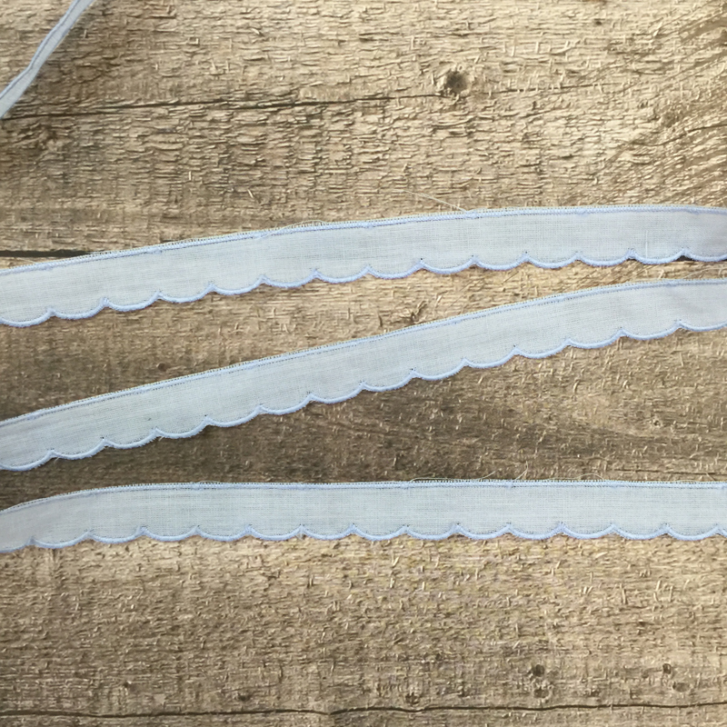 Шитьё 15 мм "Гребешок", цвет нежный голубой