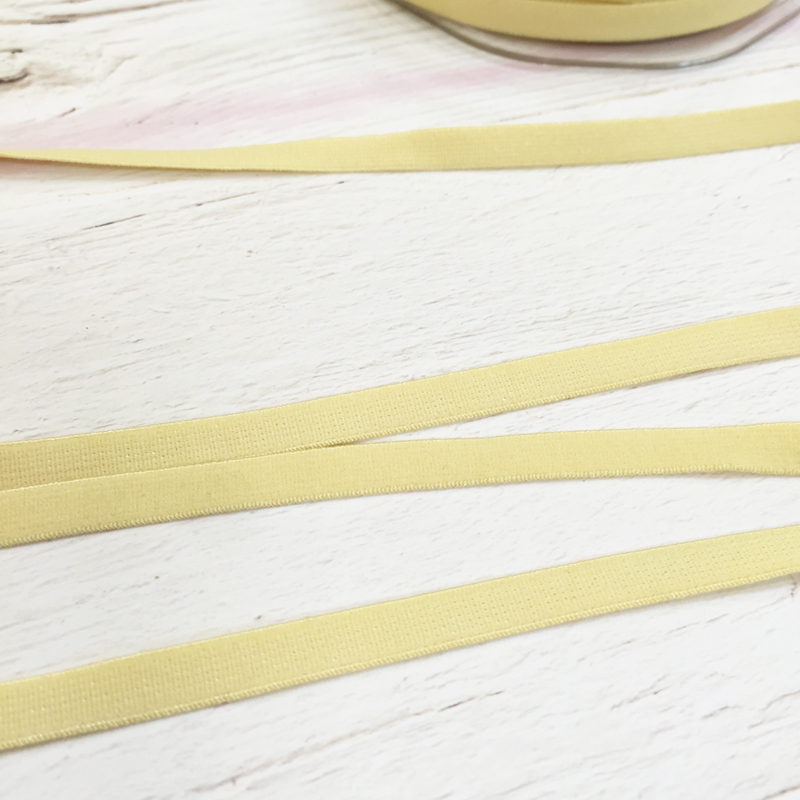 Резинка для блокнотов 7 мм, цвет бледный жёлтый