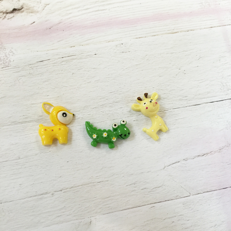 Акриловые украшения "Зверятки", 3 шт