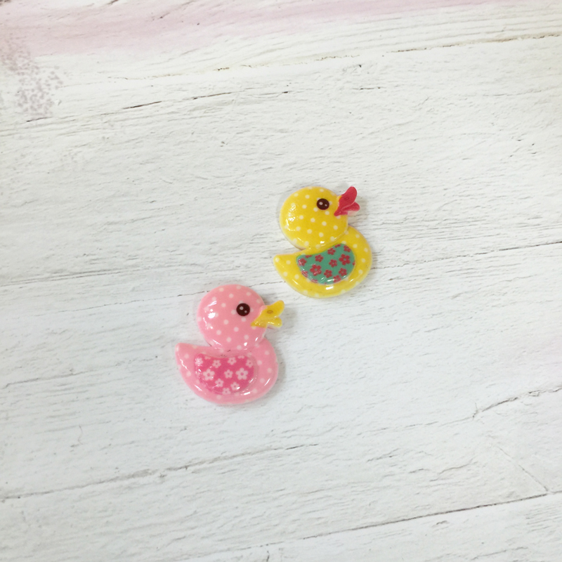 Акриловые украшения "Утятки", 2 шт