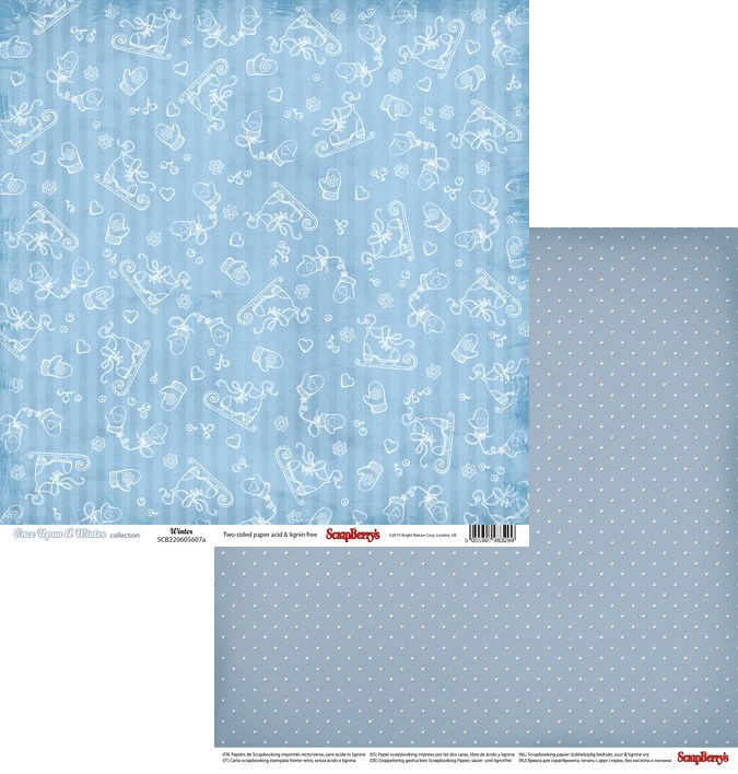 Бумага Scrapberrys "Однажды Зимой" Зима (SB541)