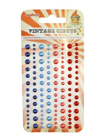 Набор полубусин Scrapberrys "Старый Цирк 1"