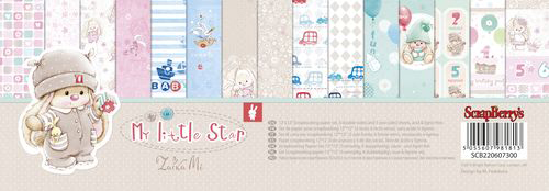 Набор бумаги 30,5х30,5 см Scrapberrys "ЗайкаМи Малыши"