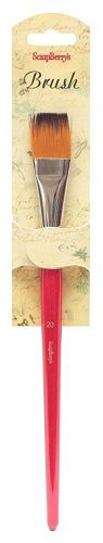 Плоская синтетическая кисть №20 Scrapberrys