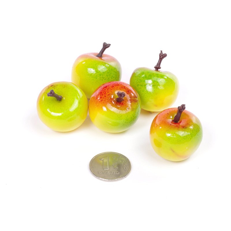 Яблочки декоративные, цвет жёлтый