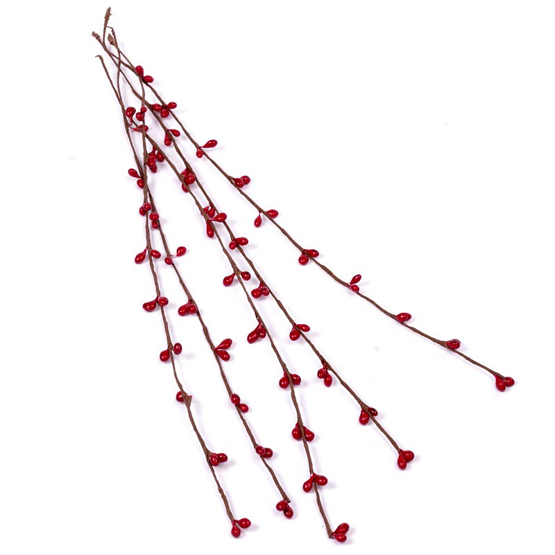 Веточки с почками, цвет красный