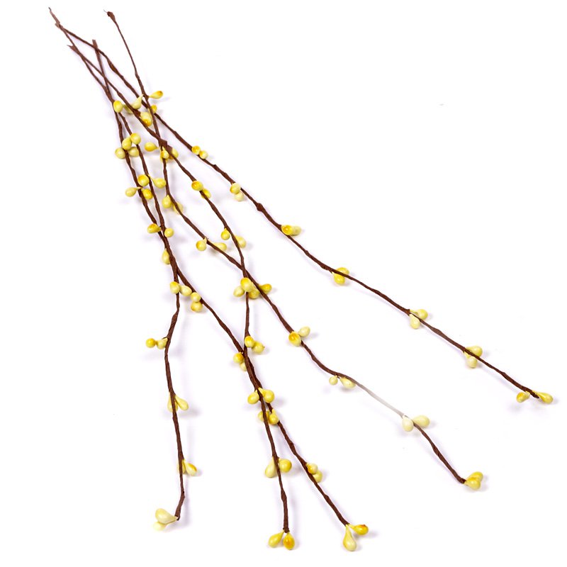 Веточки с почками, цвет жёлтый