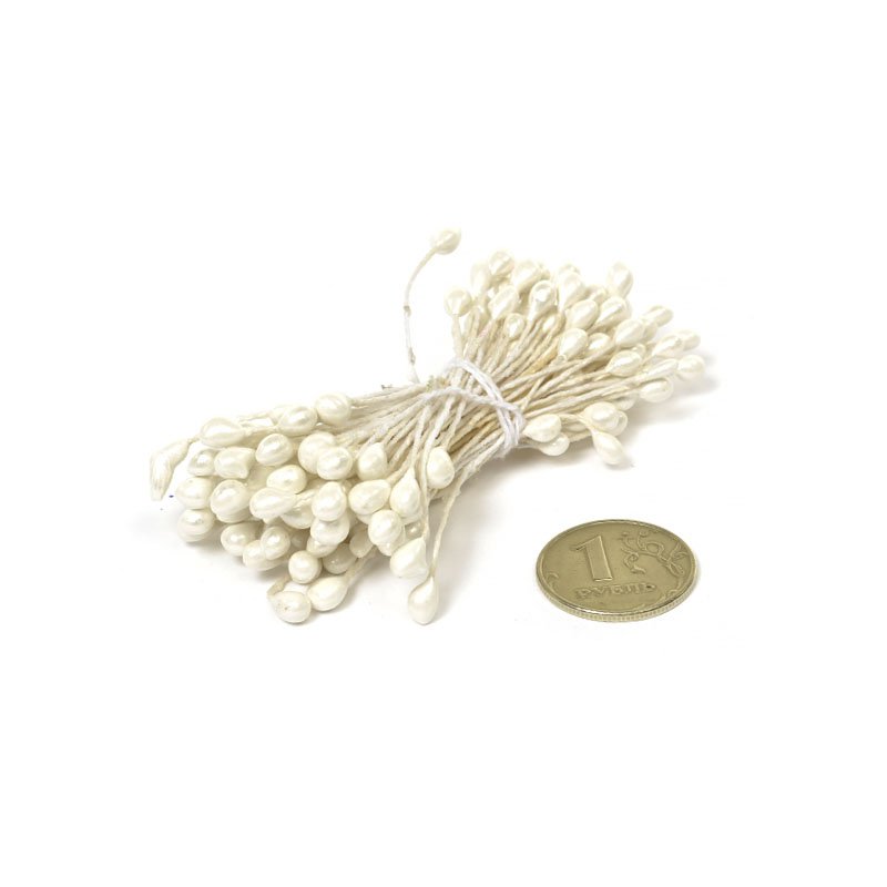 Тычинки Magic, цвет белый, 80 шт, крупные