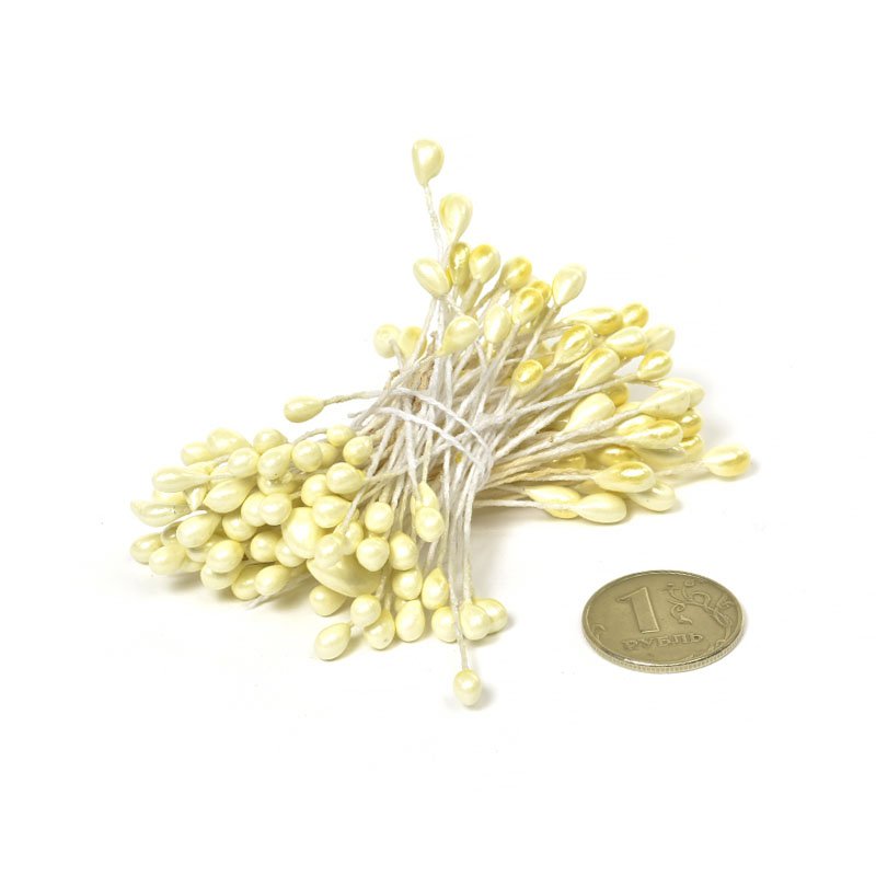 Тычинки Magic, цвет шампань, 80 шт, крупные