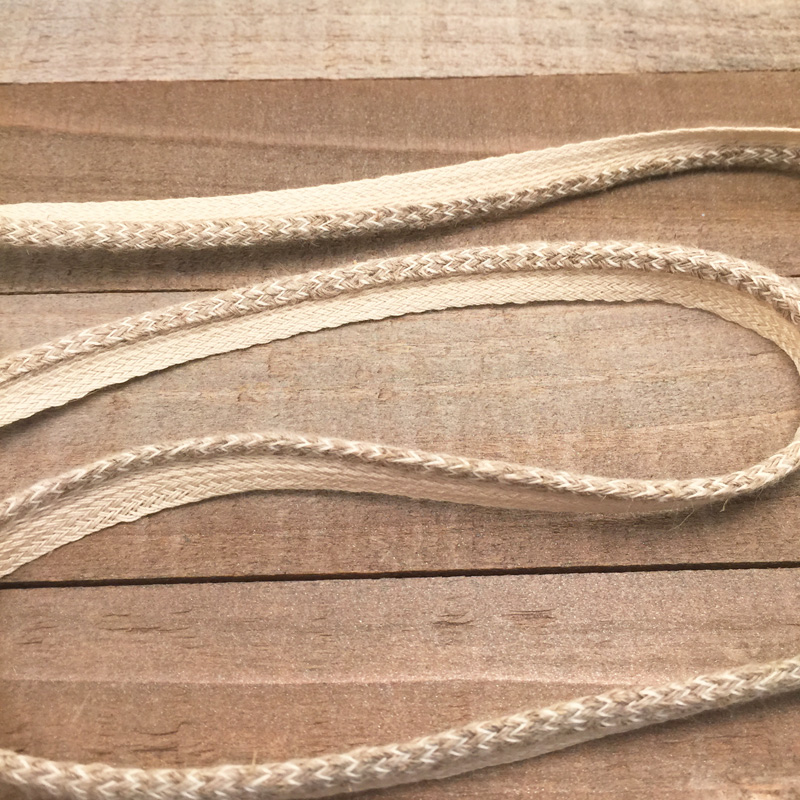 Лента для каптала, лён, ширина 1 см.