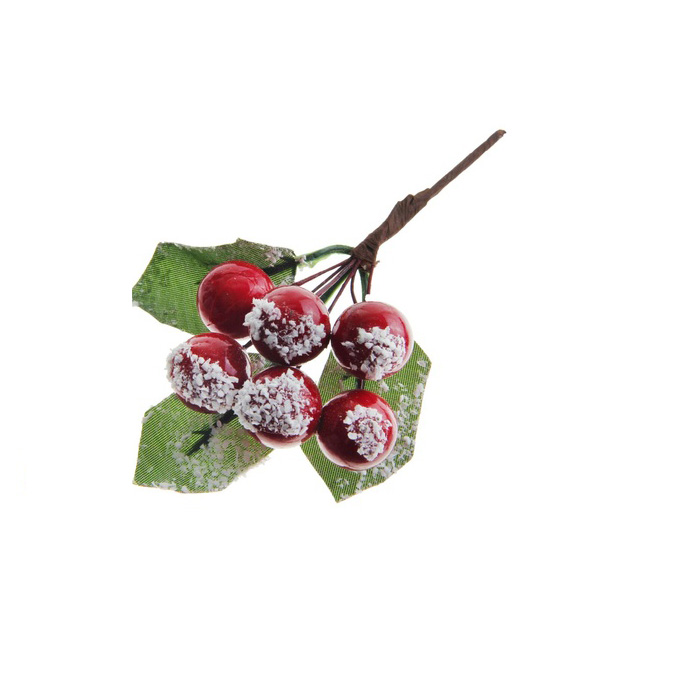 Декор новогодний "Вишня в снегу"