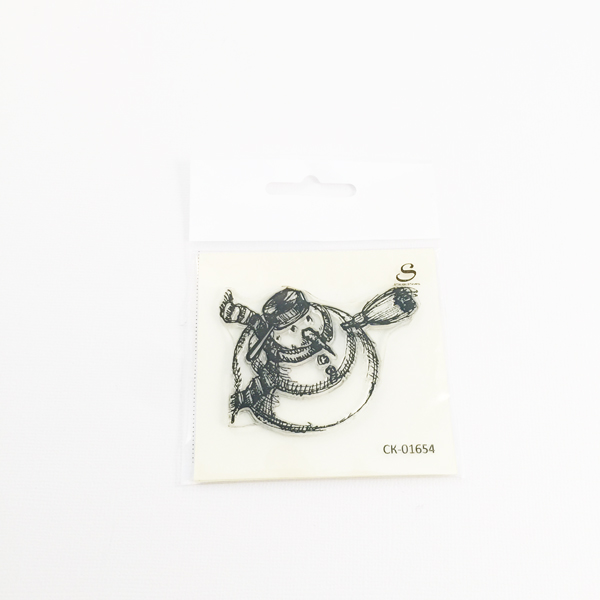 Штамп Stylish Stamps "Снеговик, смотрящий вверх"