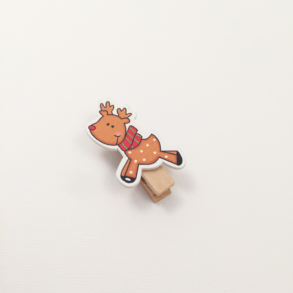 Прищепка деревянная "Олень" (322)
