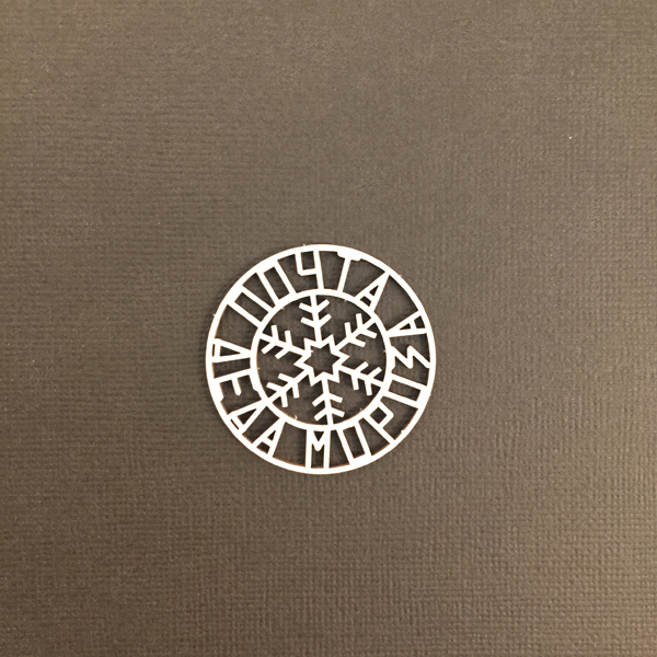 Чипборд "Почтовый штемпель Почта Деда Мороза СНЕЖИНКА"