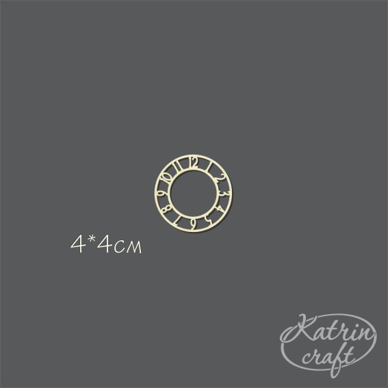 Чипборд "Циферблаты с арабскими цифрами мини"