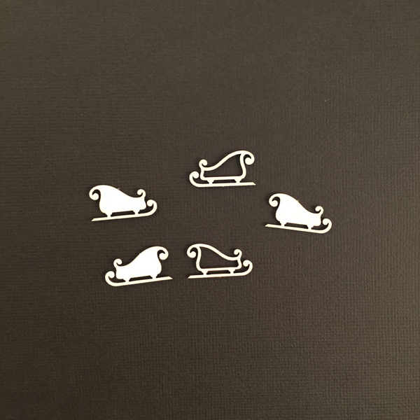 Чипборд "Набор мини Сани" 5шт