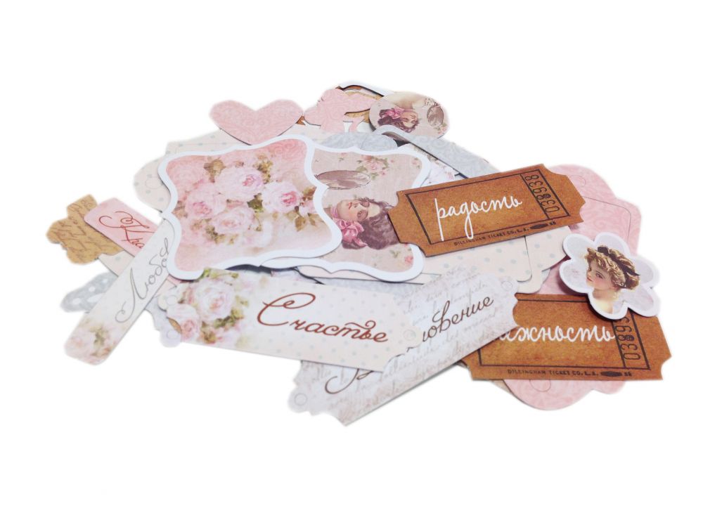 Набор картонной вырубки ScrapМир "Нежность"