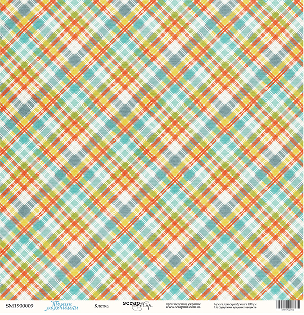 Бумага Scrapмир "Такие Мальчишки", Клетка (SM112)