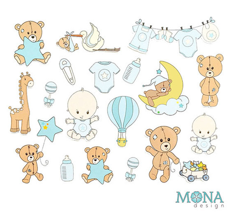 Набор картонной вырубки MONAdesign "Мой малыш"