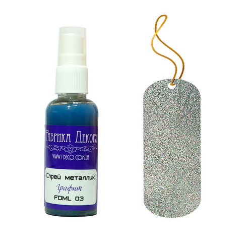 Спрей-металлик Фабрика Декору, Цвет Графит