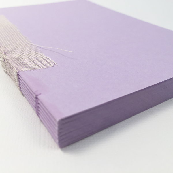 Блок внутренний для блокнота А6, 80 г/м2, цвет лиловый