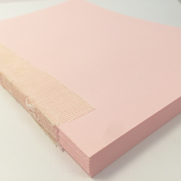 Блок внутренний для блокнота А5, 80 г/м2, цвет нежно-розовый