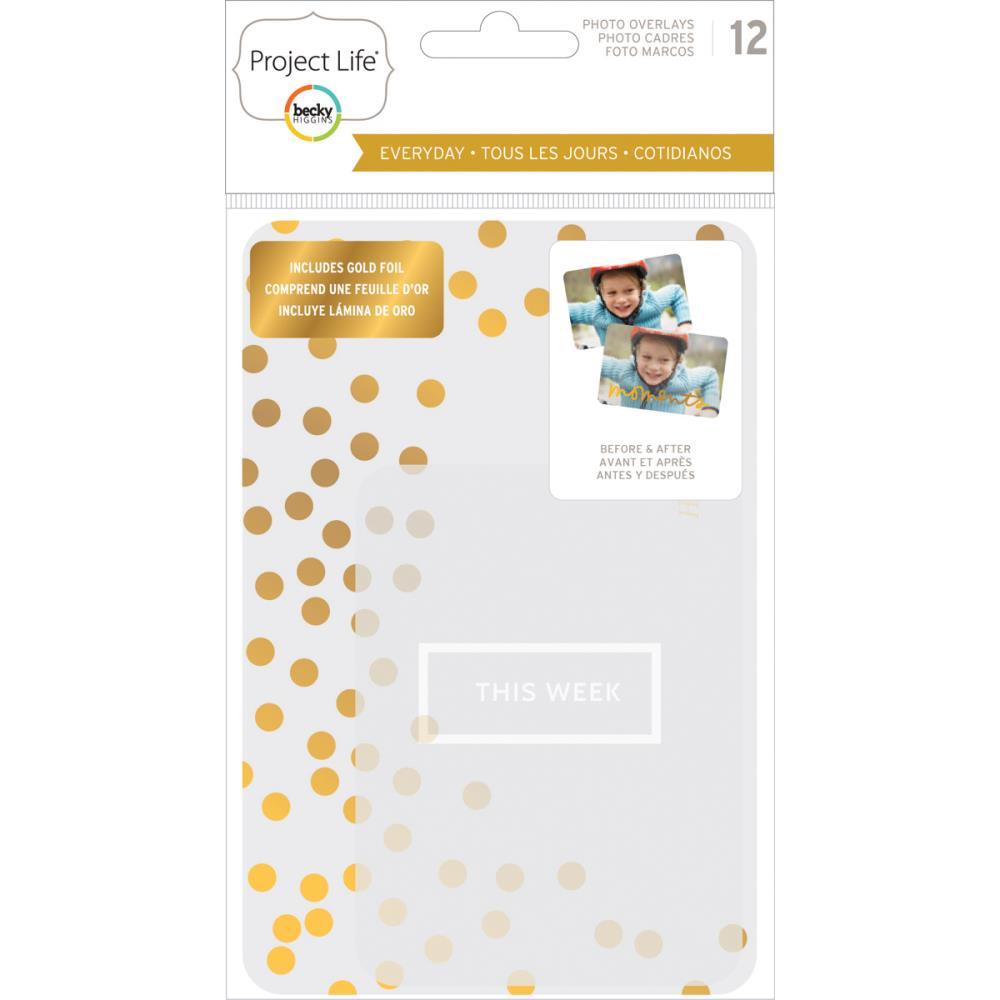 Набор фольгированных карточек оверлеев Project Life "Everyday Edition"