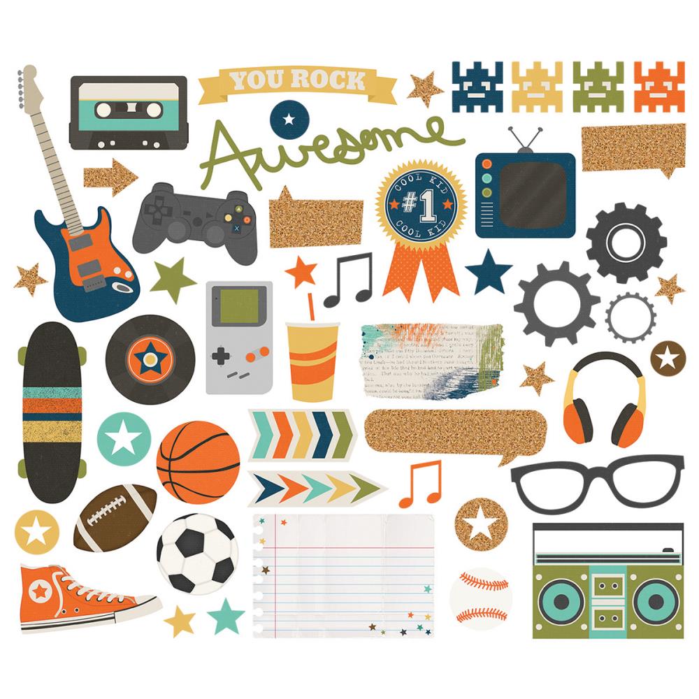 Набор картонной вырубки Simple Stories "So Rad"