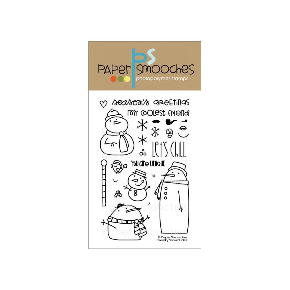 Набор штампов Paper Smooches "Swanky Snowdudes"