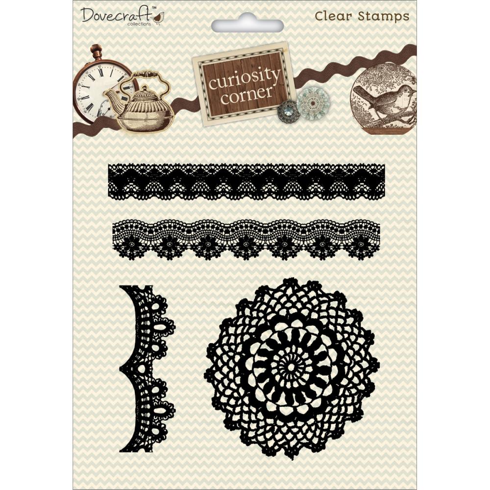 Набор штампов Dovecraft "Салфетка и кружево"