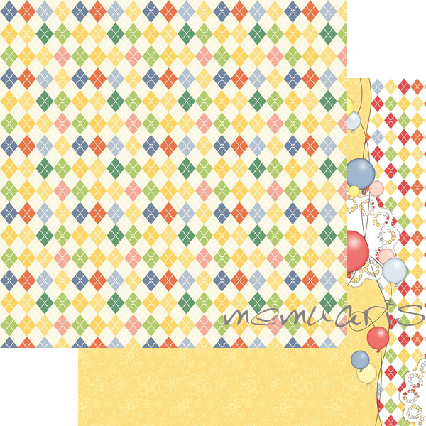 Бумага Scrapberrys "С Днем Рождения!", Веселая Эстафета(SB254)