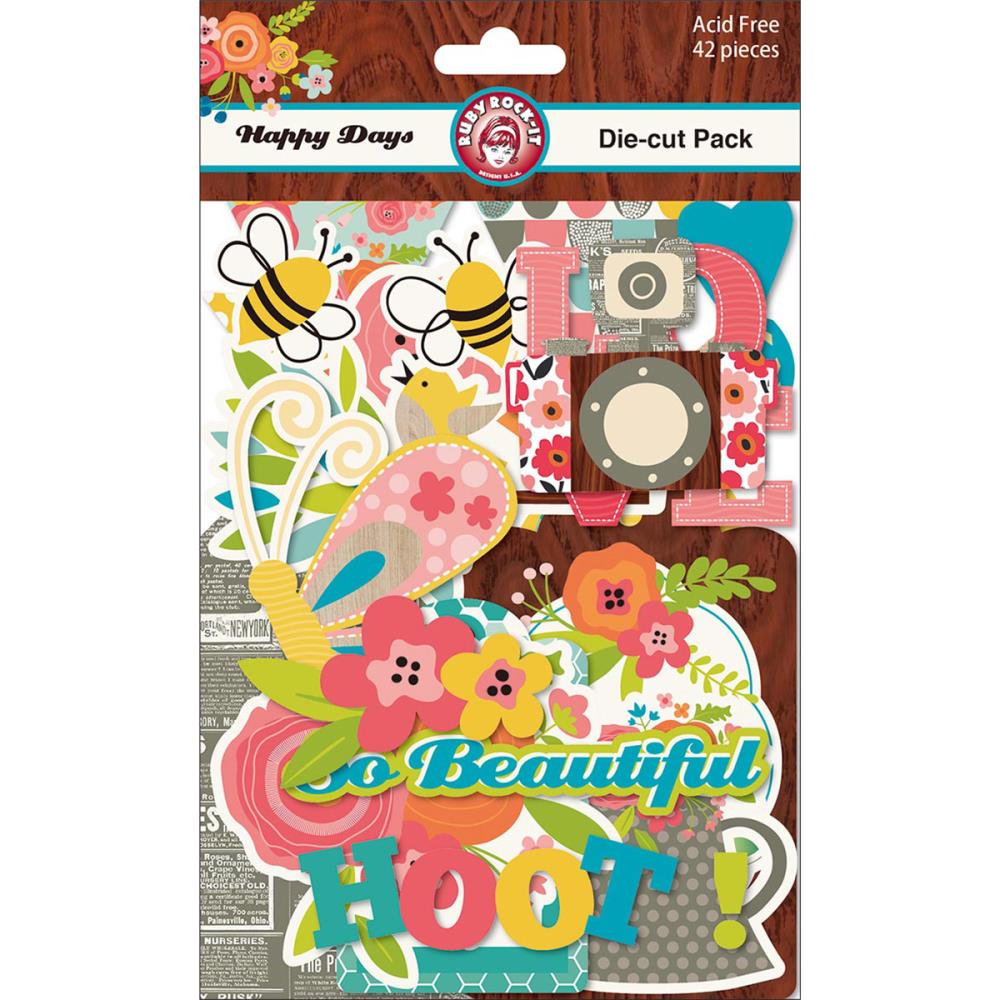 Набор картонной вырубки Ruby Rock-It "Happy Days"