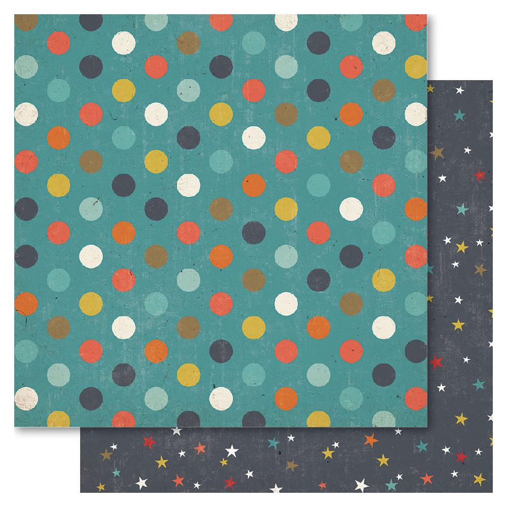 Двусторонняя бумага Ruby Rock-It "Bella! Boy " Spotted (RR99)